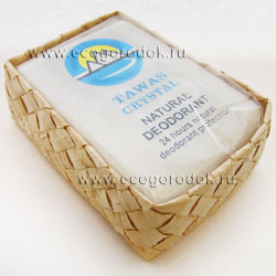 Кристалл-брусок в коробке из пальмы Бури (125г)